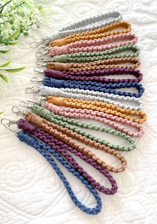 Macramé Wristlet Keychains