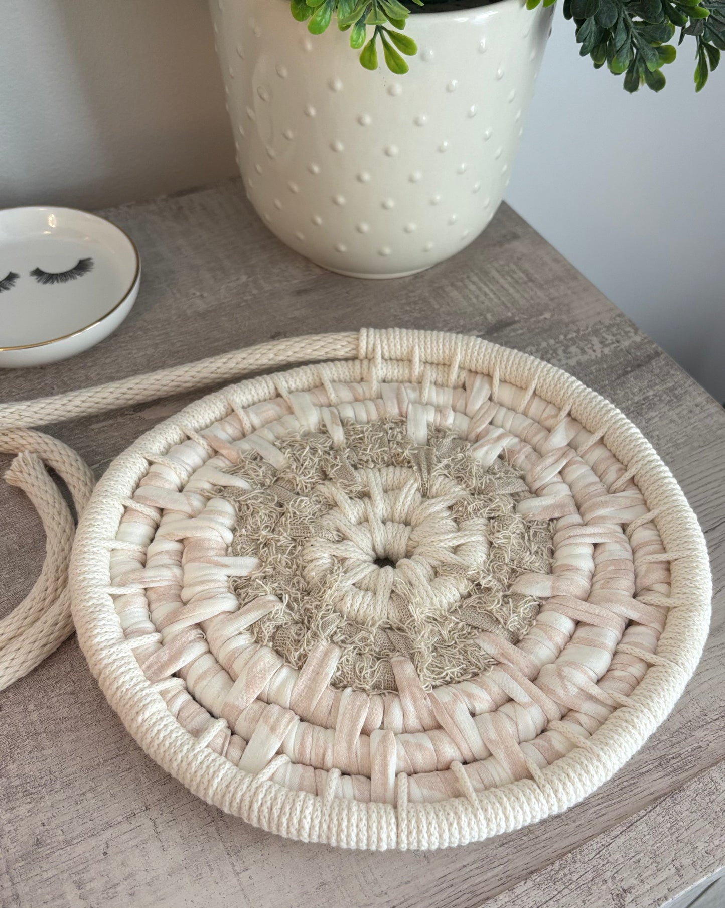 Neutral Coiled Basket